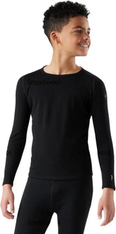 Smartwool Kid's Classic Thermal Merino Base Layer Crew for Boys and Girls