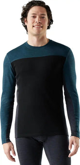 SmartWool Men's Classic Thermal Merino Base Layer Colorblock Crew