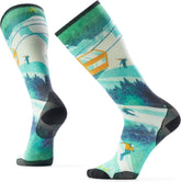 Smartwool Zero Cushion Ski Day Print Over The Calf Socks For Men and Women