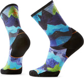 Smartwool Men's Trail Run Targeted Cushion Summit Sector Print Crew Socks