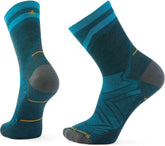 Smartwool Men's Run Zero Cushion Mid Crew Pattern Socks