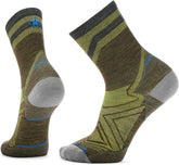 Smartwool Men's Run Zero Cushion Mid Crew Pattern Socks
