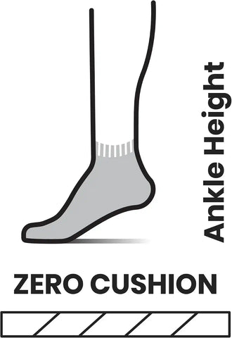 Smartwool Women's Run Zero Cushion Ankle Socks