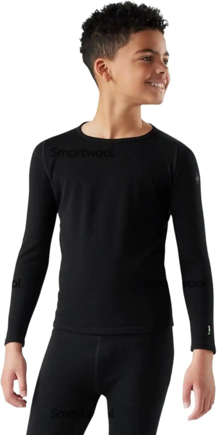 Smartwool Kid's Classic Thermal Merino Base Layer Crew for Boys and Girls