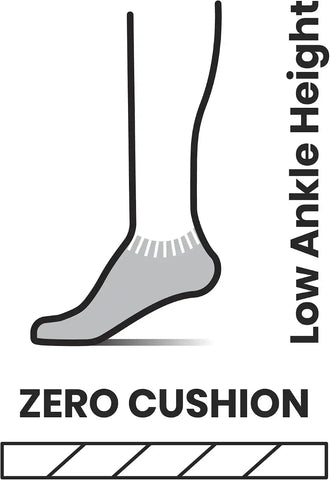 Smartwool Men's Run Zero Cushion Low Ankle Socks