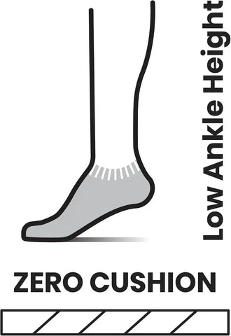 Smartwool Women's Run Zero Cushion Ombre Print Low Ankle Socks