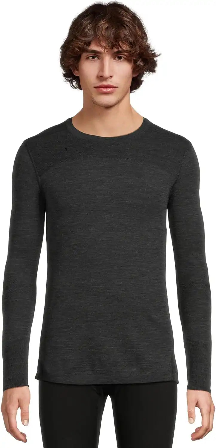 SmartWool Men's Intraknit Thermal Merino Base Layer Crew, Lightweight, Breathable Merino Wool Long Sleeve Active Shirt