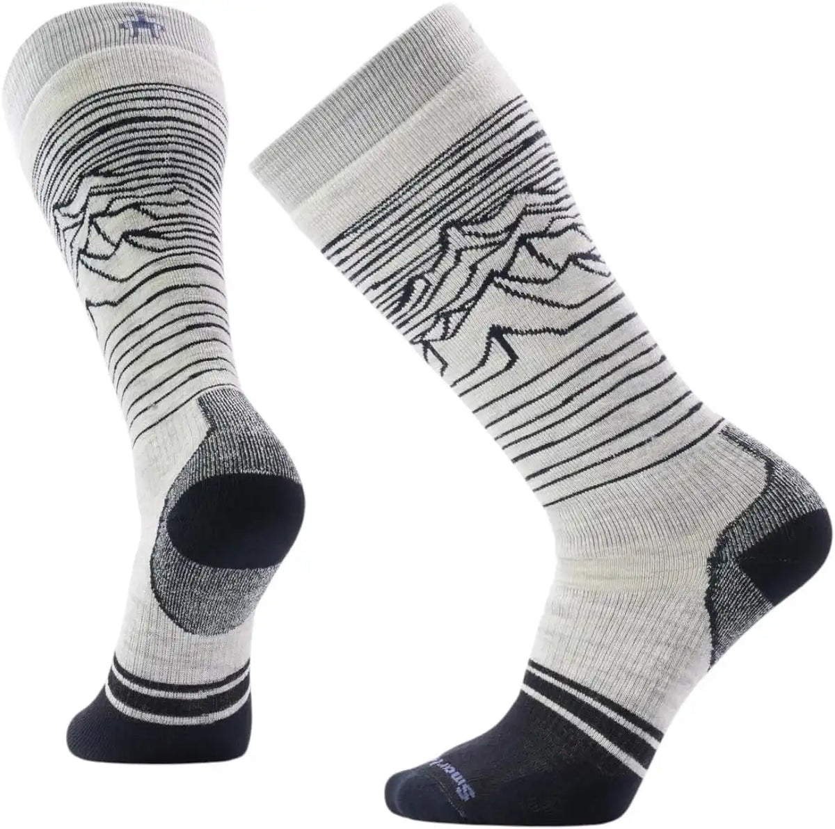 Smartwool Men's Snowboard Full Cushion Iguchi Pattern Over the Calf Socks