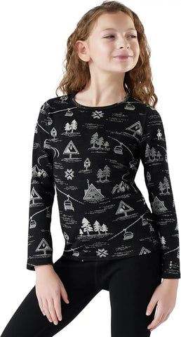 Smartwool Kid's Classic Thermal Merino Base Layer Crew for Boys and Girls