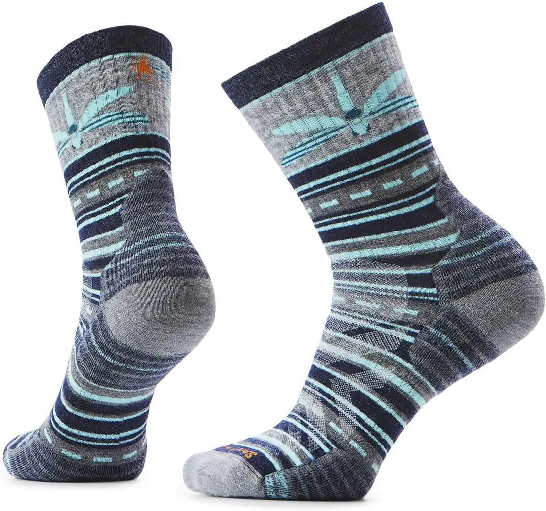 Smartwool Womens Hike Targeted Cushion Dragon Stitch Mid Crew Socks