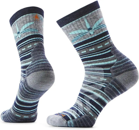 Smartwool Womens Hike Targeted Cushion Dragon Stitch Mid Crew Socks