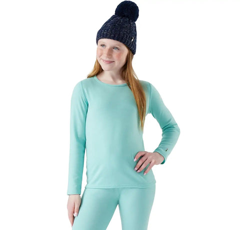 Smartwool Kid's Classic Thermal Merino Base Layer Crew for Boys and Girls