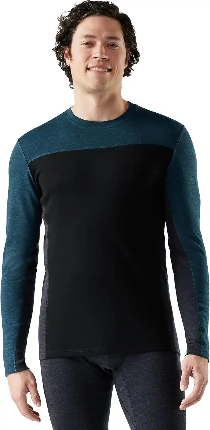 SmartWool Men's Classic Thermal Merino Base Layer Colorblock Crew