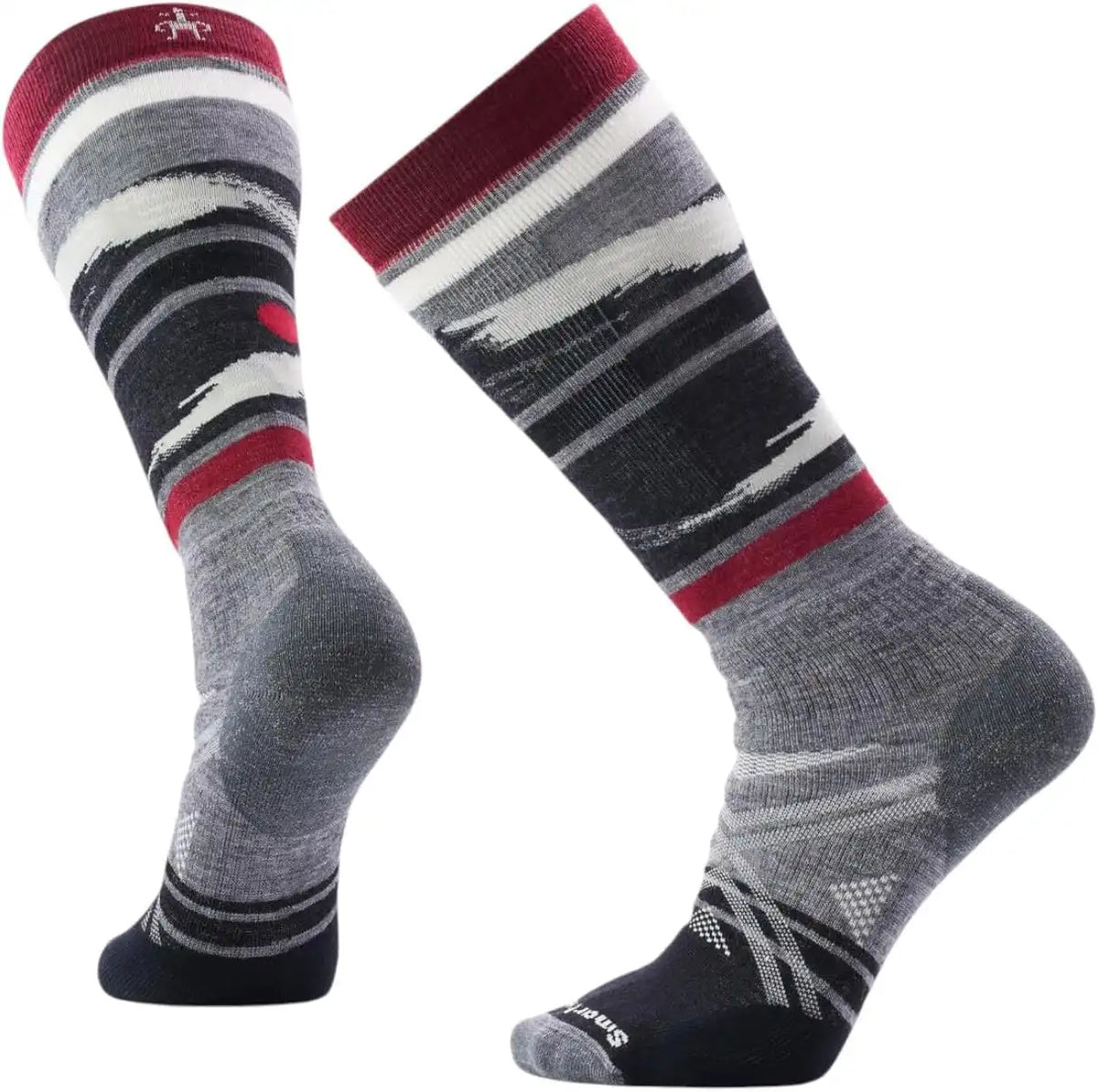 Smartwool Men's Ski Full Cushion Midnight Ski Pattern Over the Calf Socks
