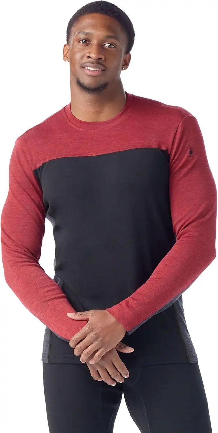 SmartWool Men's Classic Thermal Merino Base Layer Colorblock Crew