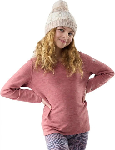Smartwool Kid's Classic Thermal Merino Base Layer Crew for Boys and Girls