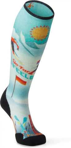 Smartwool Women's Ski Targeted Cushion Bunny Print Over the Calf Socks