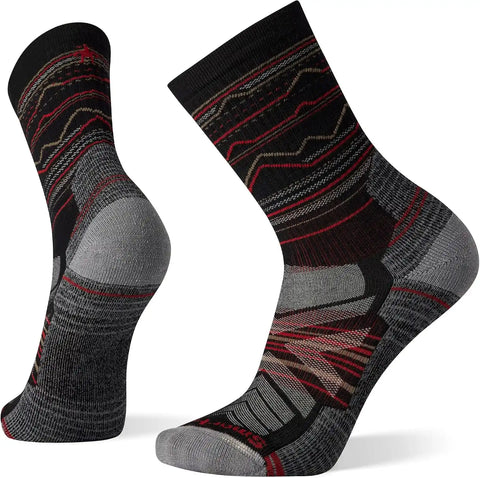 Smartwool Men's Hike Light Mountain Range Pattern Crew Socks
