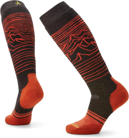 Smartwool Men's Snowboard Full Cushion Iguchi Pattern Over the Calf Socks