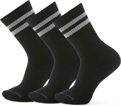 Smartwool Unisex Everyday Athletic Stripe Crew Socks 3pk