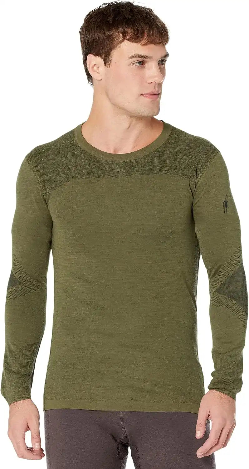 SmartWool Men's Intraknit Thermal Merino Base Layer Crew, Lightweight, Breathable Merino Wool Long Sleeve Active Shirt