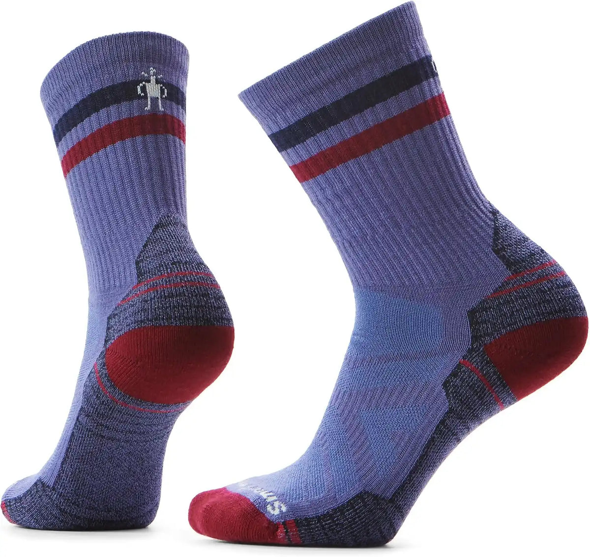 Smartwool Womens Hike Light Cushion Tube Stripe Crew Socks