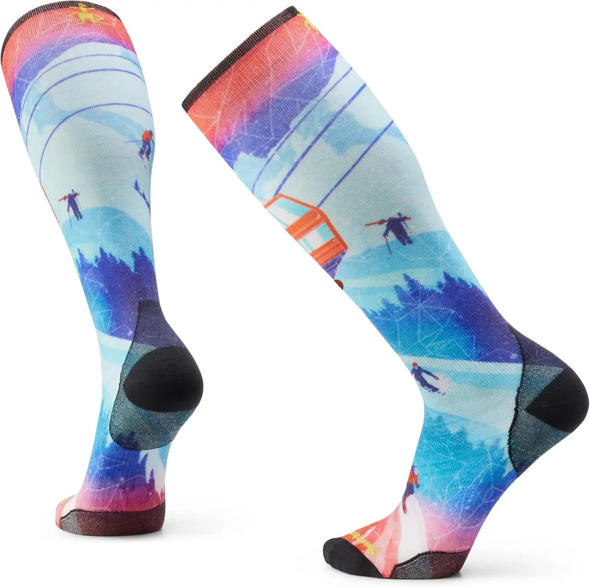 Smartwool Zero Cushion Ski Day Print Over The Calf Socks For Men and Women