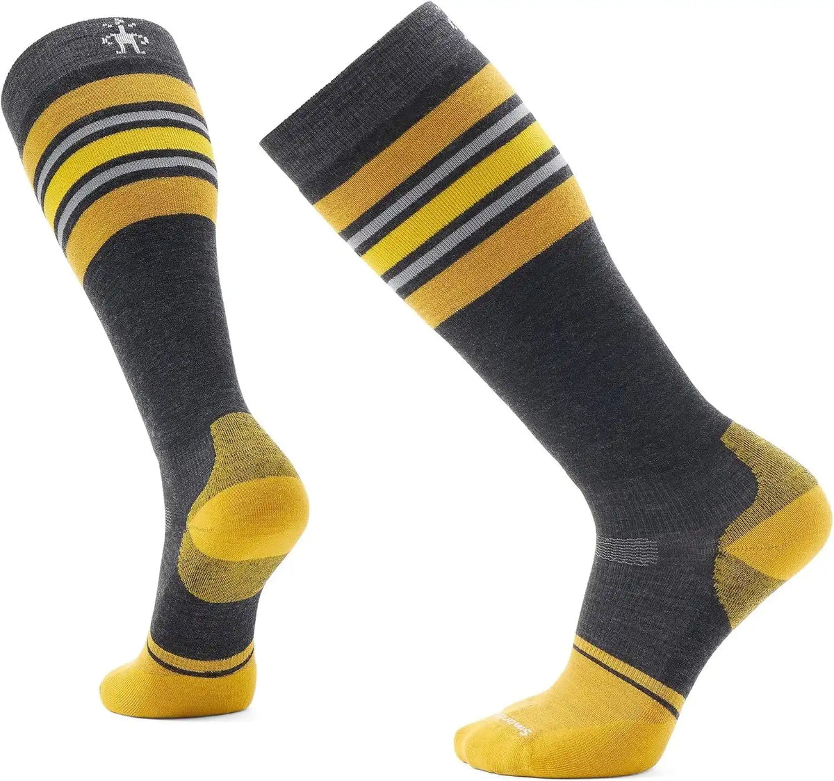 Smartwool Mens Snowboard Targeted Cushion Stripe Extra Stretch Over the Calf Socks
