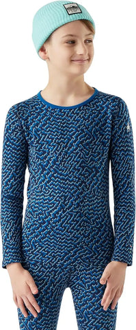 Smartwool Kid's Classic Thermal Merino Base Layer Crew for Boys and Girls