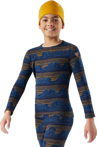 Smartwool Kid's Classic Thermal Merino Base Layer Crew for Boys and Girls