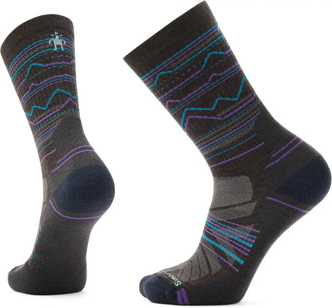 Smartwool Men's Hike Light Mountain Range Pattern Crew Socks