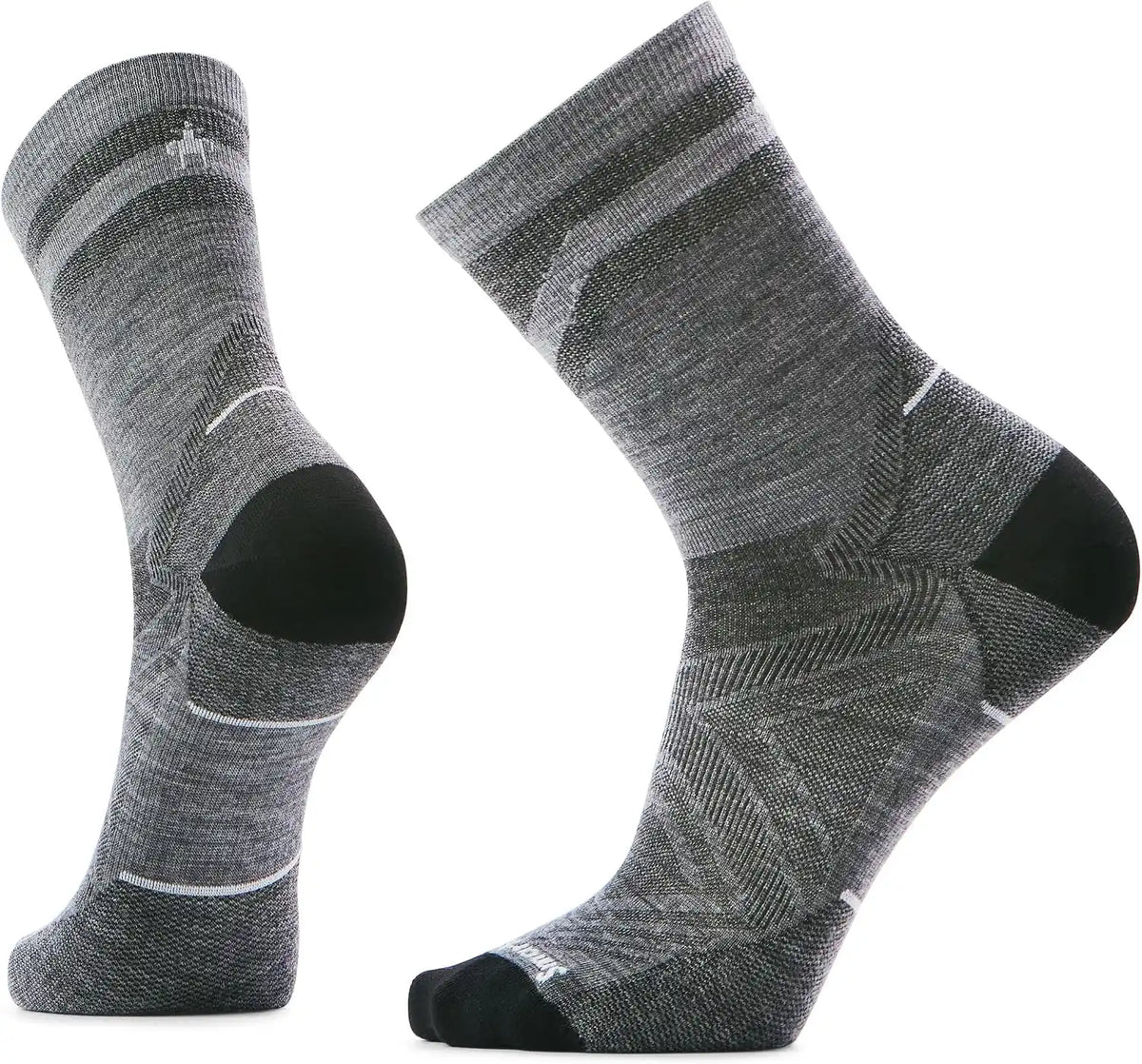 Smartwool Men's Run Zero Cushion Mid Crew Pattern Socks