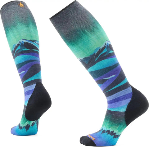 Smartwool Women's Ski Targeted Cushion Compression Print Over the Calf Socks