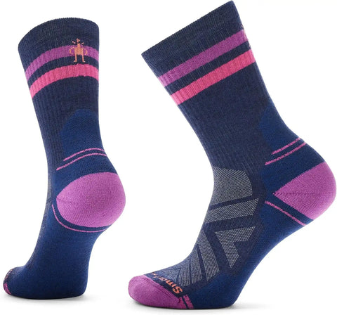 Smartwool Womens Hike Light Cushion Tube Stripe Crew Socks