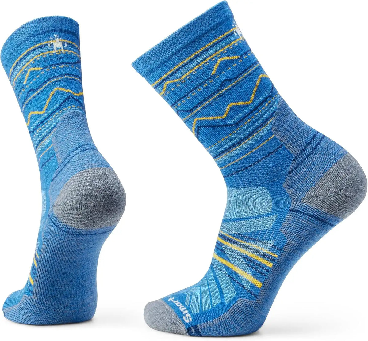 Smartwool Men's Hike Light Mountain Range Pattern Crew Socks