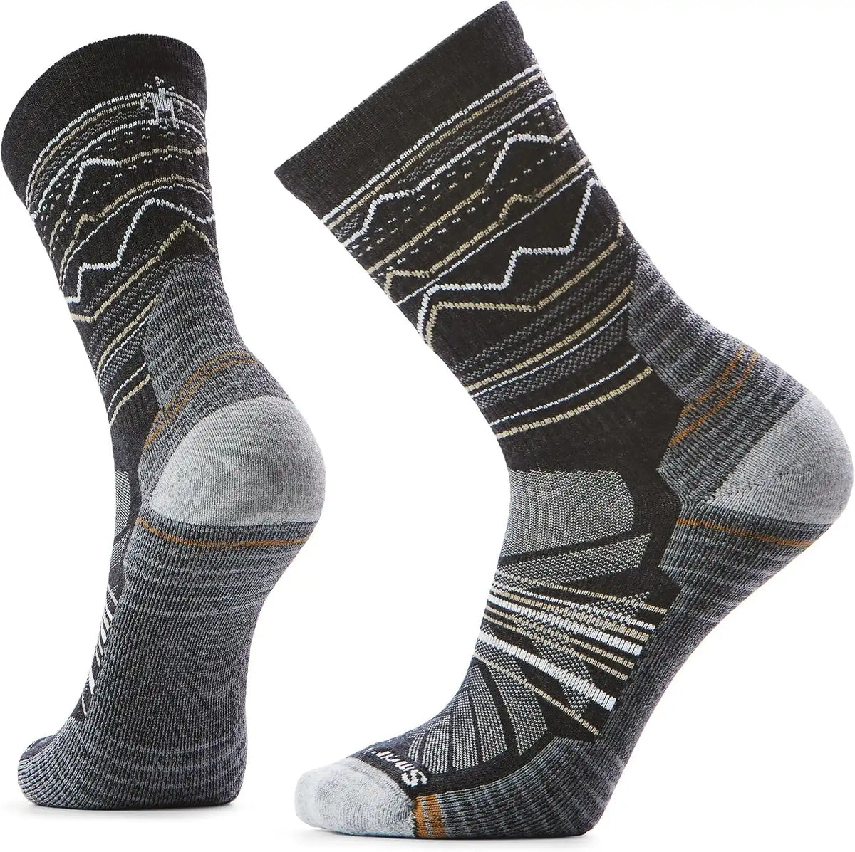 Smartwool Men's Hike Light Mountain Range Pattern Crew Socks