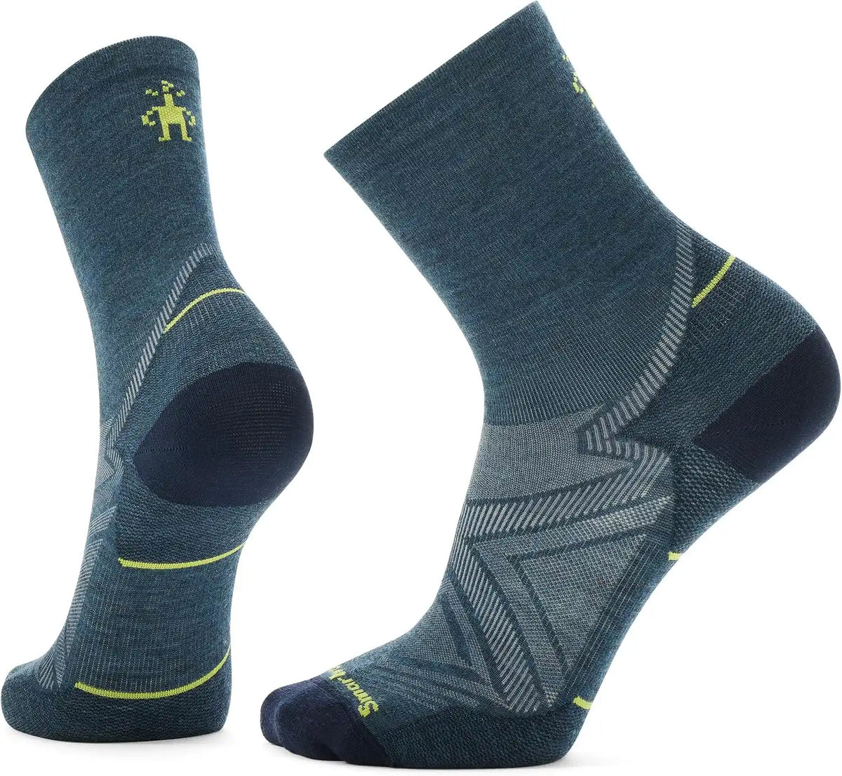 Smartwool Men's Run Zero Cushion Mid Crew Socks