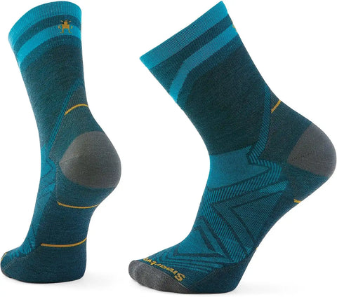 Smartwool Men's Run Zero Cushion Mid Crew Pattern Socks