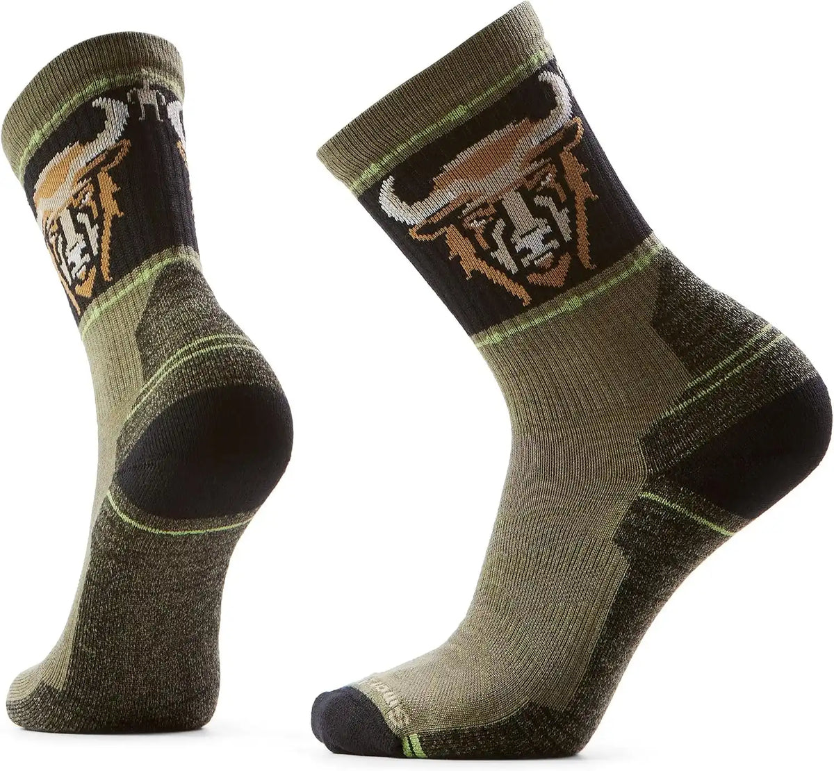 Smartwool Men's Hike Light Cushion Bison Crew Socks