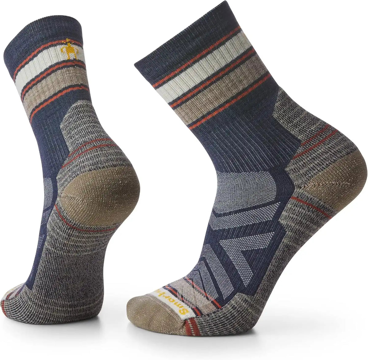 Smartwool Men's Hike Light Cushion Striped Mid Crew Socks