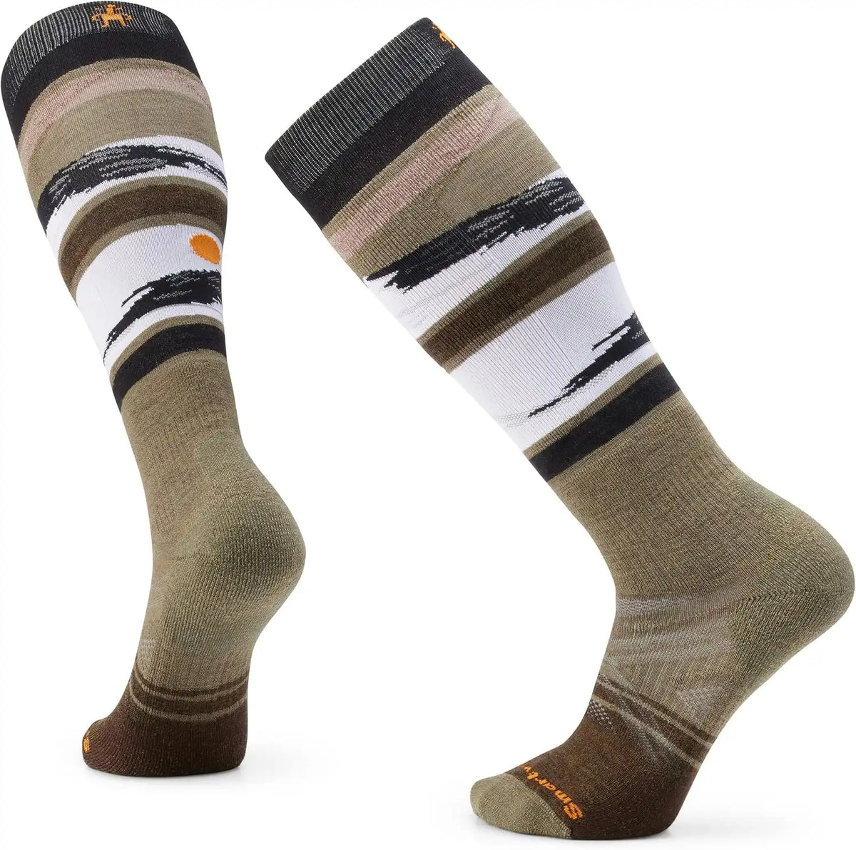 Smartwool Men's Ski Full Cushion Midnight Ski Pattern Over the Calf Socks