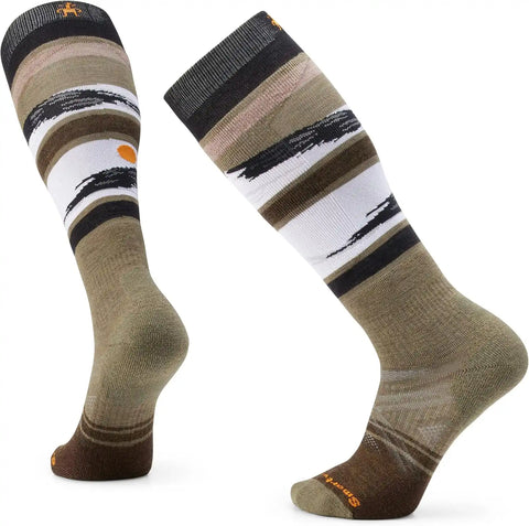 Smartwool Men's Ski Full Cushion Midnight Ski Pattern Over the Calf Socks